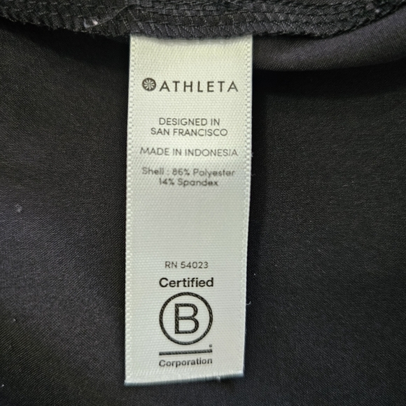 Athleta skyline paper bag waist pants size 2 petite black pants with Belt - Picture 12 of 14